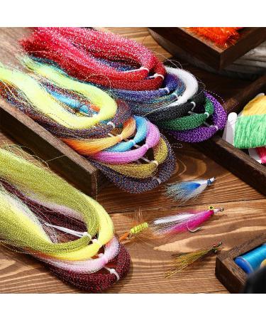 BBTO 30 Set Fly Tying Kit - Crystal Flash Materials in 30 Colors for Spiral Jig Tieing - Fishing Lure Making Supplies - Outdoor Fishing DIY Accessory - Buy Online on GoSupps.com