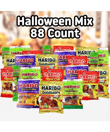 Haribo Halloween Mixed Gummies Pack - 88 Ct Premium Candy Variety Pack for Trick-or-Treat, Fruity Flavors, Multi-Shaped Bulk Candy - Eye-Catching Halloween Edition - Buy Online on GoSupps.com