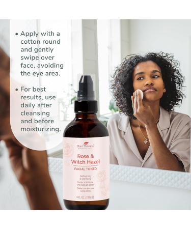 Buy Plant Therapy Rose & Witch Hazel Facial Toner 4 oz | Minimize Pores Balance Oil Hydrate & Soothe | International Shipping - Buy Online on GoSupps.com