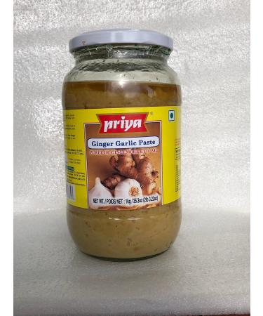 Priya Ginger Garlic Paste | A Perfect Blend of Ginger & Garlic Paste Ideal for Veg. & Non Veg. Culinary Preparations 1 Kg