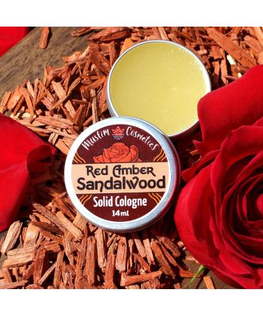 Red Amber Sandalwood Cologne/Rose Oud solid cologne/Halal cologne / 100% Natural // Made in Canada - Muslim Cosmetics - Red Amber Sandalwood 0.5oz / 14ml - Buy Online on GoSupps.com