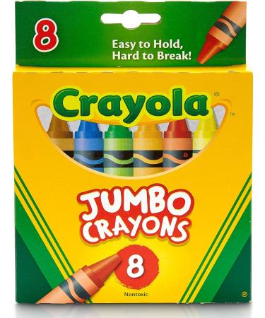 Crayola Jumbo Crayons 8 Toddler Crayons - Assorted Colors - Buy Online on GoSupps.com
