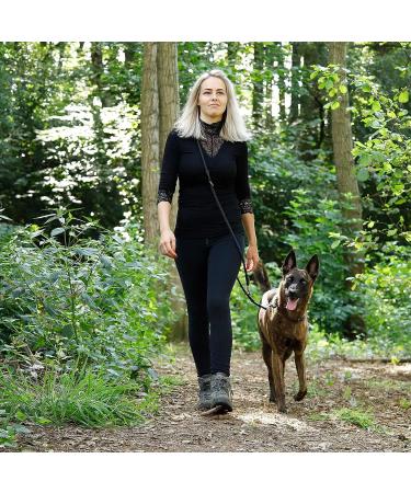 Adjustable Dog Leash - Multifunctional Double Shoulder Leash | Weatherproof 200 cm Black - Lionto - Buy Online on GoSupps.com