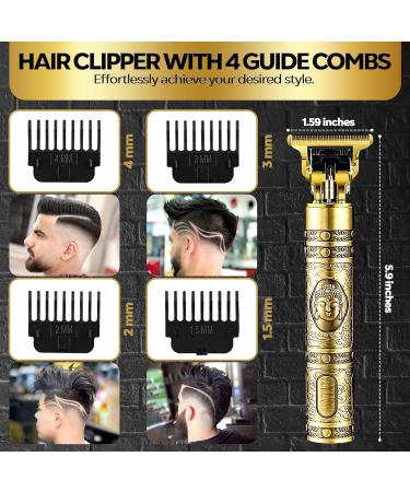 Shop Premium Cordless Gold Electric Hair Trimmer for Men - Precision Grooming Tools | International Shipping - Buy Online on GoSupps.com