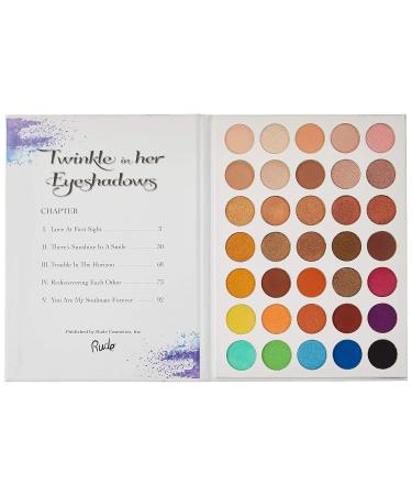 Rude Cosmetics Twinkle In Her 35 Eyeshadows Palette - Book 1 | International Shipping Available - 1.34 oz Eye Shadow for Women - Buy Online on GoSupps.com