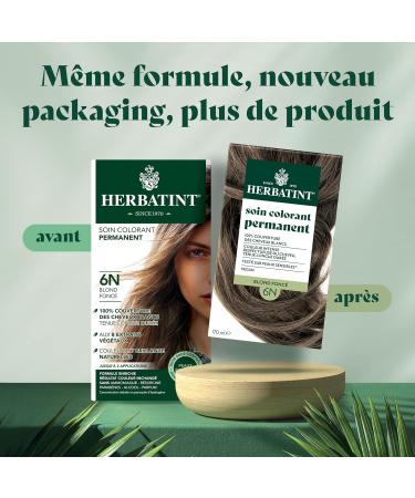  Herbatint Herbatint Permanent Hair Color Treatment 6N Dark Blonde - 170 ml | Ammonia-Free 100% Gray Coverage | Your - Buy Online on GoSupps.com