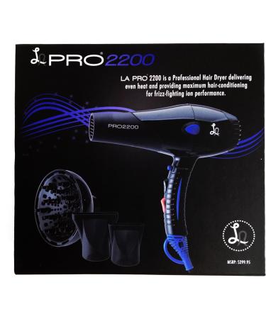 LA PRO2200 HAIR DRYER PROFESSIONAL WITH DIFFUSER 2 NOZZLES SLEEK PRODUCT INFO VIDEO http://youtu.be/EgBxOT8gGFg - Buy Online on GoSupps.com