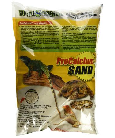 Reptile Sciences Terrarium Sand for Aquarium, 10-Pound, Natural White