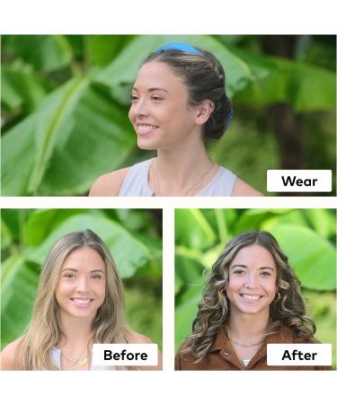 RobeCurls Satin Heatless Hair Curler Set with Original Curling Headband - Hair Accessories for Women with 2 Scrunchies - Buy Online on GoSupps.com