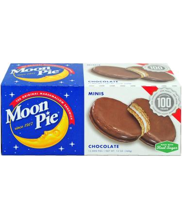 MoonPie Marshmallow Sandwich Minis Chocolate, Original, 12 Ounce 12 Ounce (Pack of 1)