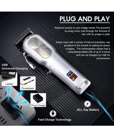 COMZIO Professional Cordless Hair Clippers for Men - Rechargeable Beard Trimmer with LED Display - Buy Online on GoSupps.com