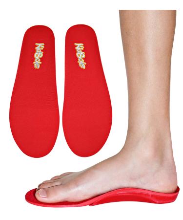 Red Orthotic Sports Insole by KidSole -- Lightweight Soft & Sturdy Orthotic Technology For Active Children With Flat Feet and Other Arch Support Problems (US Kids Sizes 4-6 (24 CM))