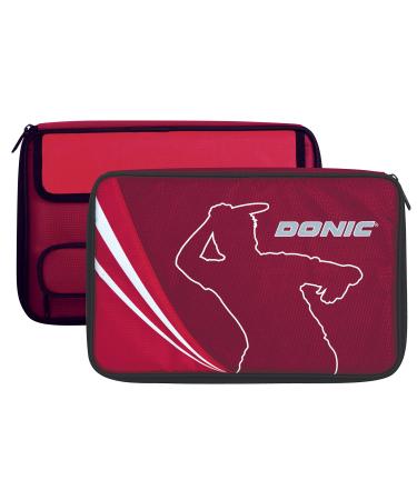 Donic-Schildkrt Legends Plus Table Tennis Bat Cover, for Up to Two Rackets, Extra Ball Compartment, 818541