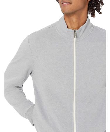 Amazon Essentials Men's Lightweight French Terry Full-Zip Mock Neck Sweatshirt - X-Large, Light Grey Heather - Buy Online on GoSupps.com