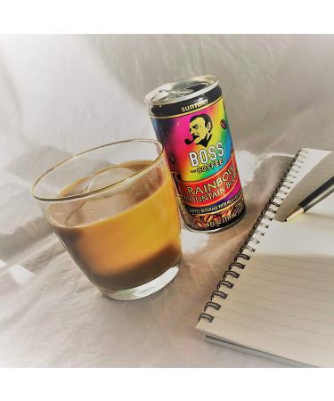 BOSS Coffee by Suntory Rainbow Mountain Blend Flash Brew 6oz 12 Pack - Imported Japanese Espresso Doubleshot, Ready to Drink, Contains Milk - Gluten-Free - Buy Online on GoSupps.com