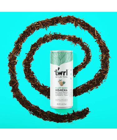 Buy Twrl Milk Tea - Hojicha Roasted Green Tea Plant-Based Low Sugar Organic Nitro-Infused - 12 Pack (7.5 oz) | International Shipping Available - Buy Online on GoSupps.com