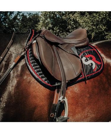 Buy SUNRIDE Divisible Rubber Reins for Horses - Soft Genuine Leather & Non-Slip Rubber - Pony Size (255 cm) - Brown - International Shipping Available - Buy Online on GoSupps.com