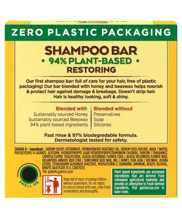 Garnier Whole Blends Honey Treasures Restoring Shampoo Bar for Dry Damaged Hair - 2 Oz Bar, 1 Count - Buy Online on GoSupps.com