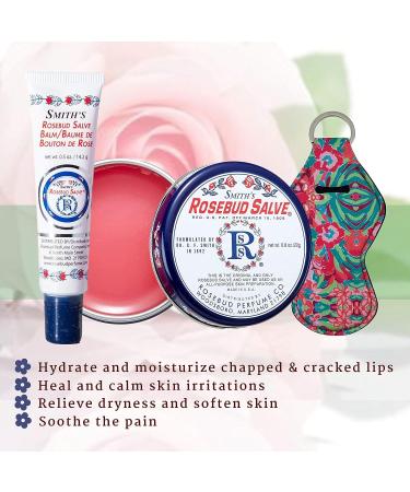 Smith's Rosebud Salve Strawberry & Minted Rose Lip Balm Gift Set - Chapstick Collection in Tin Can & Tube | Lip Gloss Bundle Chapstick Gift Box - Buy Online on GoSupps.com
