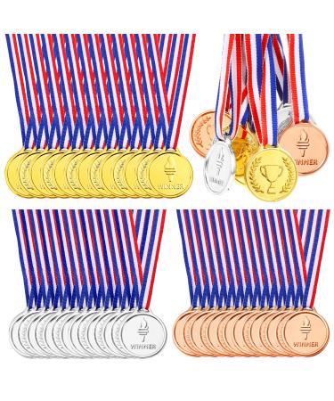 Pllieay Winner Medals Gold Silver and Bronze Medals for Party Decoration and Awards 24