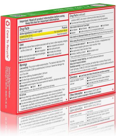 Tylenol Sinus + Headache Non-Drowsy Daytime Caplets - 24 ct - Buy Online on GoSupps.com