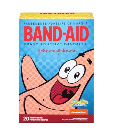 Buy SpongeBob Band-Aid Adhesive Bandages - 20 ct Assorted Sizes | International Shipping Available - Buy Online on GoSupps.com
