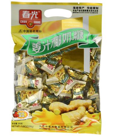 Chun Guang Ginger Coconut Candy, 7.05 ounce 200g 7.05 Ounce (Pack of 2)
