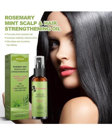 Buy Glammagus Rosemary Hair Oil with Biotin for Hair Growth - 2.02 fl oz (60ml) | Pure & Natural Hair Care for Men & Women - International Shipping Available - Buy Online on GoSupps.com