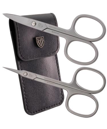 3 Swords Germany - Nail Scissors and Extra fine Cuticle Scissors - MEGASET - Stainless Steel Extra Sharp - Made in Germany Nail and Cuticle Scissors - Set