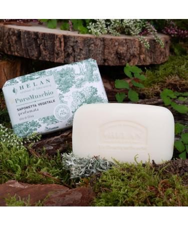  Helan Helan Puro Muschio Solid Hand Soap Gentle Natural Cleaning for Hand Hygiene - Buy Online on GoSupps.com