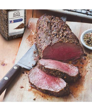 McCormick Culinary Cracked Black Pepper 16 oz - Premium Peppercorns for Kabobs, Steak, Marinades & Salads - 1 lb Container - Buy Online on GoSupps.com