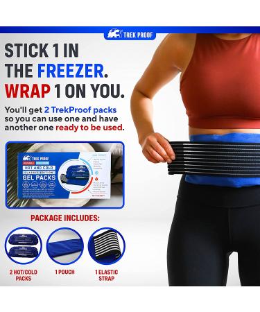 3-Piece Ice Pack Set - Reusable Hot/Cold Therapy for Injury Recovery, Joint and Muscle Pain Relief - Rotator Cuff, Knees, Back & More - Buy Online on GoSupps.com