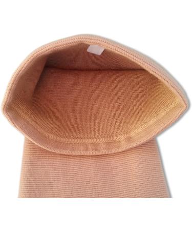 Medical Grade Elastic Compression Knee Support Sleeve - 3XL (50-54cm) Beige - Buy Online on GoSupps.com