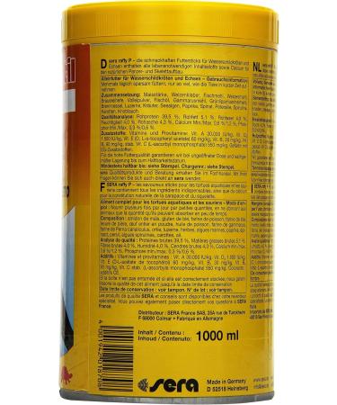 Sera Raffy P Nature 1000ml Balanced Water Turtle Feed | Premium German Formula | Herb & Animal Ingredients - Buy Online on GoSupps.com