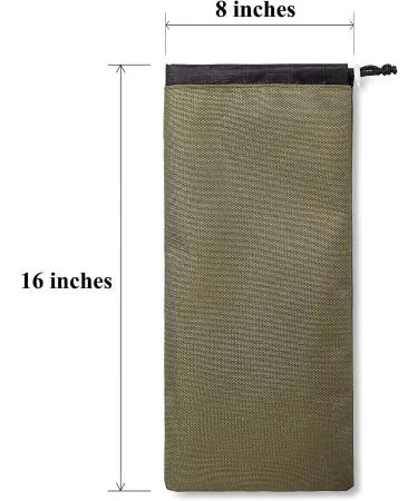 Heavy Duty Khaki Nylon Camping Tent Stakes Storage Bag - Waterproof Ditty Pocket, Ideal for Camp Accessories - Buy Online on GoSupps.com