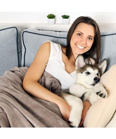 Petmaker Waterproof Pet Blanket 50x60 - Reversible Plaid Throw for Couch, Car, Bed - Large Red Dog and Cat Blanket - Buy Online on GoSupps.com