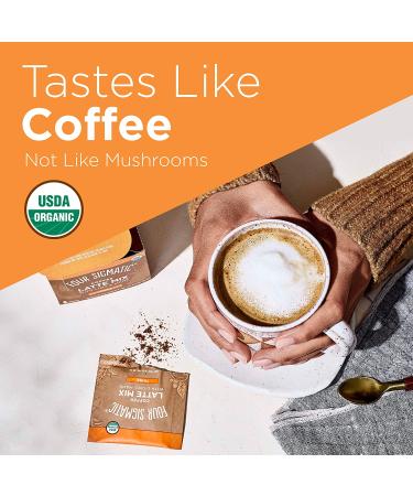 Four Sigmatic Coffee Latte Mix with Lion's Mane - 10 Packets (0.21 oz each) | Boost Focus & Energy - Buy Online on GoSupps.com