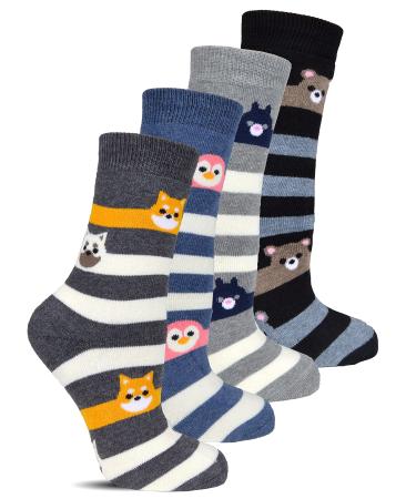 Frostfighter women's thermal socks (6x pairs) winter socks ski full terry lining 39-42 black grey white yellow