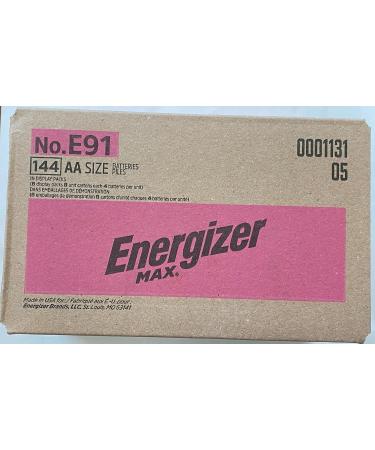 Energizer Max E91 AA Batteries - Case of 144 - Premium Quality Made in the USA | International Shipping Available - Buy Online on GoSupps.com