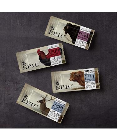 EPIC Beef Sea Salt + Pepper Protein Bar - Keto Friendly 12CT 1.3oz Bars - Buy Online on GoSupps.com