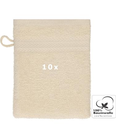 Betz Premium Pack of 10 Terry Washcloths for Face 100% Cotton Baby Washcloth Color S - Buy Online on GoSupps.com