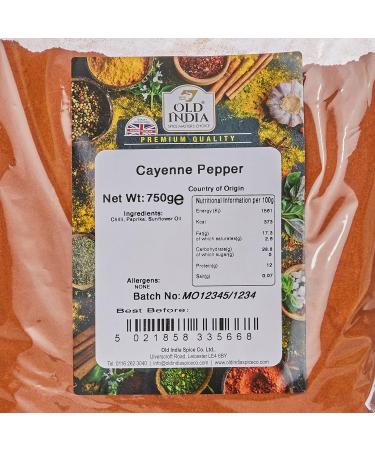 Old India Cayenne Pepper 750g - Premium Quality Spice | Pack of 1 - Buy Online on GoSupps.com