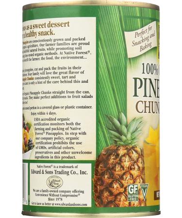 Organic Native Forest Pineapple Chunks - 14 oz | Tropical Fruit | Non-GMO - Buy Online on GoSupps.com