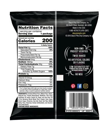 Stacy's Cinnamon Sugar Pita Chips 1.5 oz - Pack of 24 | Snack Delight - Buy Online on GoSupps.com