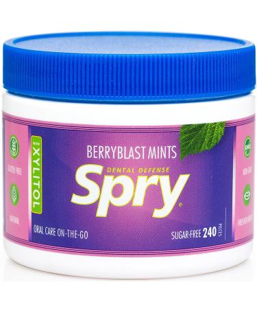 Xlear Spry Berryblast Sugar-Free Mints 240 Count - Fresh Breath & Oral Care - Buy Online on GoSupps.com