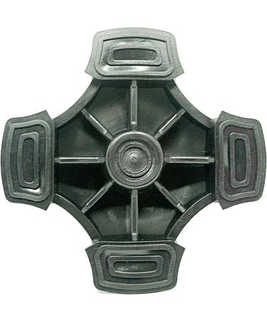 RMS Self Standing Cane Tip - Replacement for Walking Canes/Sticks - 4 Prong Rubber Pad - Black - Buy Online on GoSupps.com