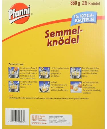 Buy Pfanni Bread Dumplings in Cooking Bag - 860g (26 Pieces) - International Shipping Available - Buy Online on GoSupps.com