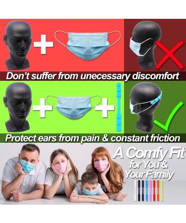 Ear Saver Face Mask Extender - Reusable Silicone Clip for All Masks (8 Pack) - Buy Online on GoSupps.com