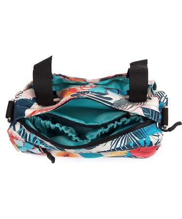 Po Campo Kinga Handlebar Bag 2 - Waterproof Front Mount Bike Bag & Crossbody Convertible - Flora - Buy Online on GoSupps.com