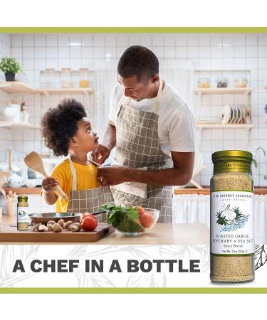 Gourmet Collection Roasted Garlic Rosemary Sea Salt Blend - Premium Seasoning for Meat, Fish, and Vegetables - Buy Online on GoSupps.com